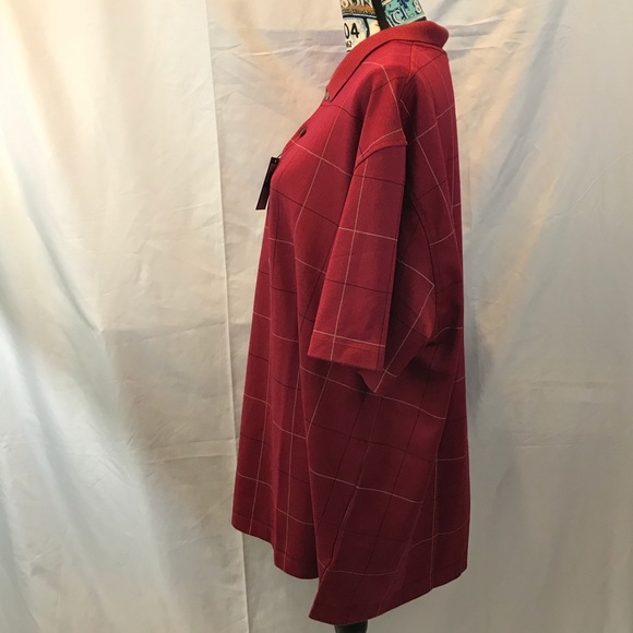 🇺🇸ALS🇺🇸 NWT XXL Red Van Heusen Polo Shirt - Picture 7 of 13
